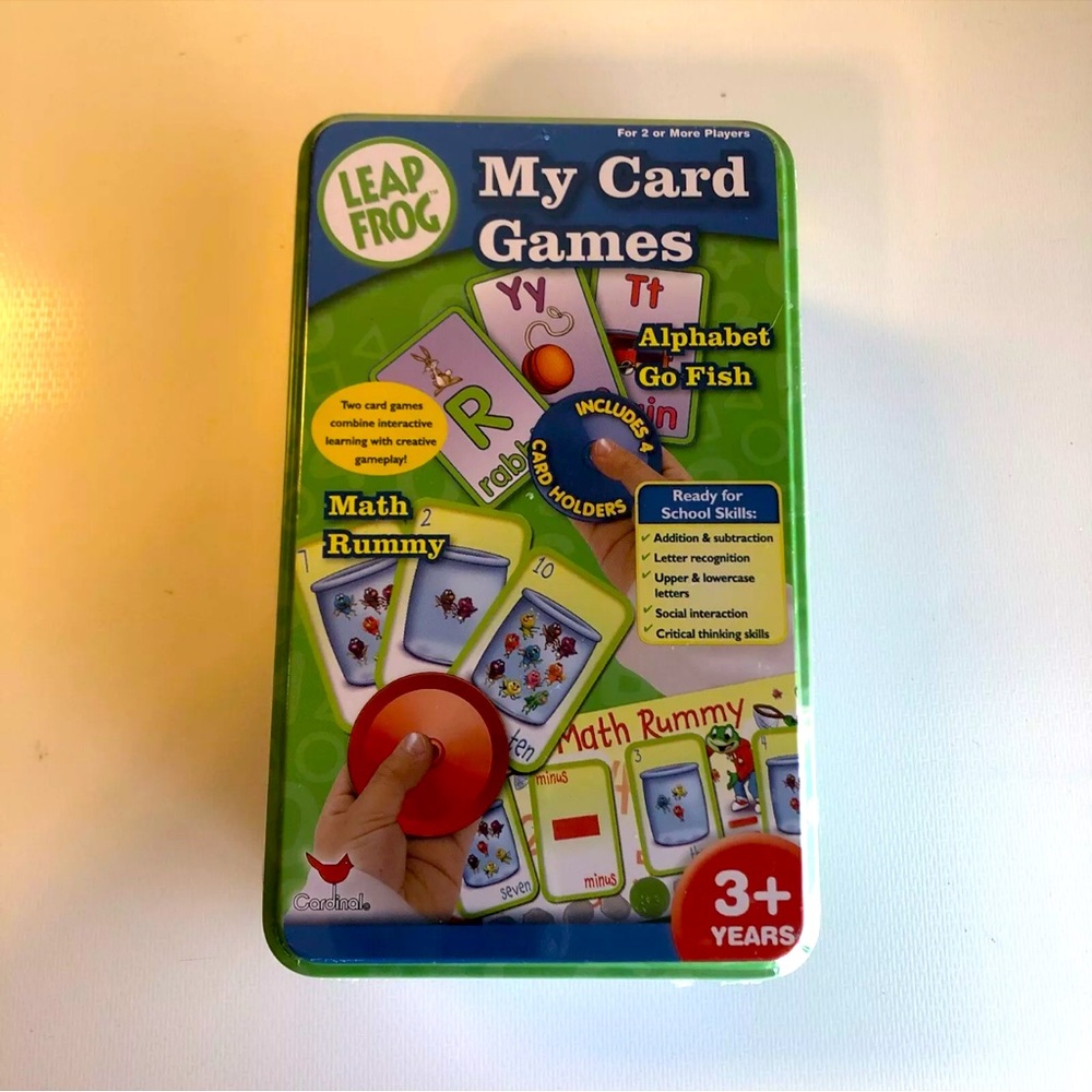 LeapFrog My Card Games Set ⚠️ Complete other than missing 2 discs